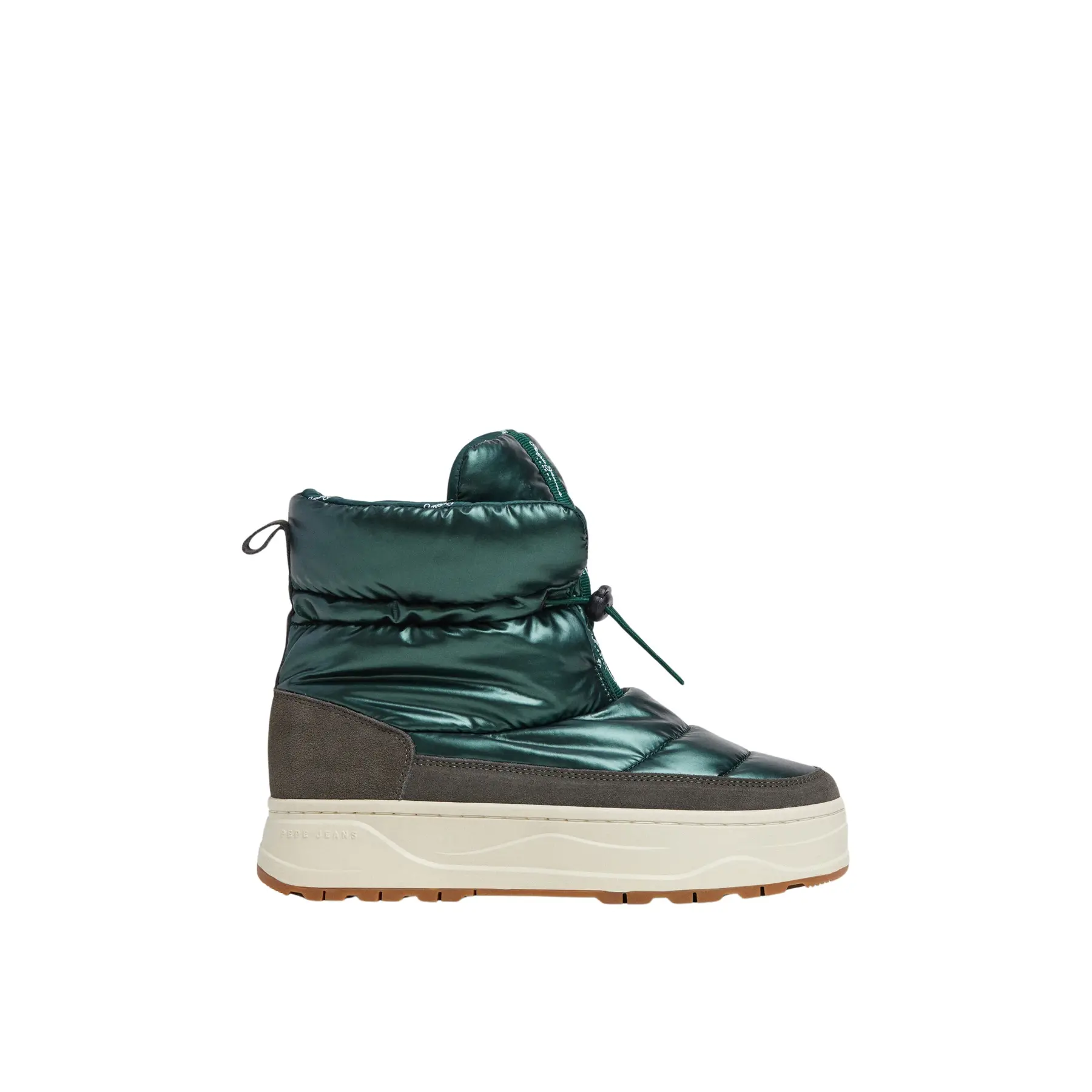 Pepe Jeans Damen Grün Stiefeletten Kore Metallic