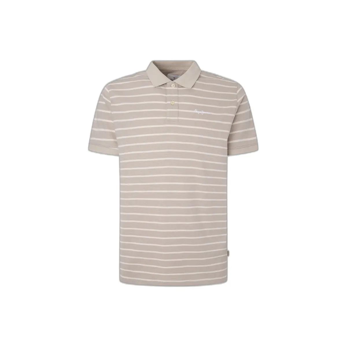 Pepe Jeans Uomo Grigio Polo Pepe Stripes
