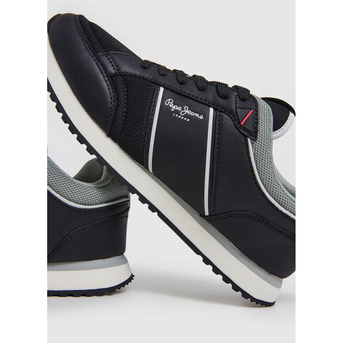 Pepe Jeans Herren Schwarz Sneakers Dublin Brand