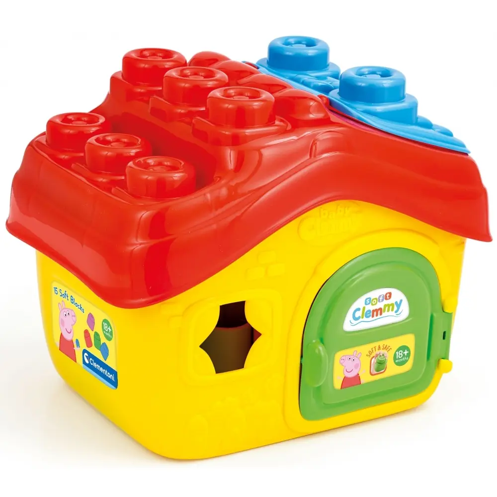 Bausätze kleines Haus und 15 weiche Blöcke Peppa Pig