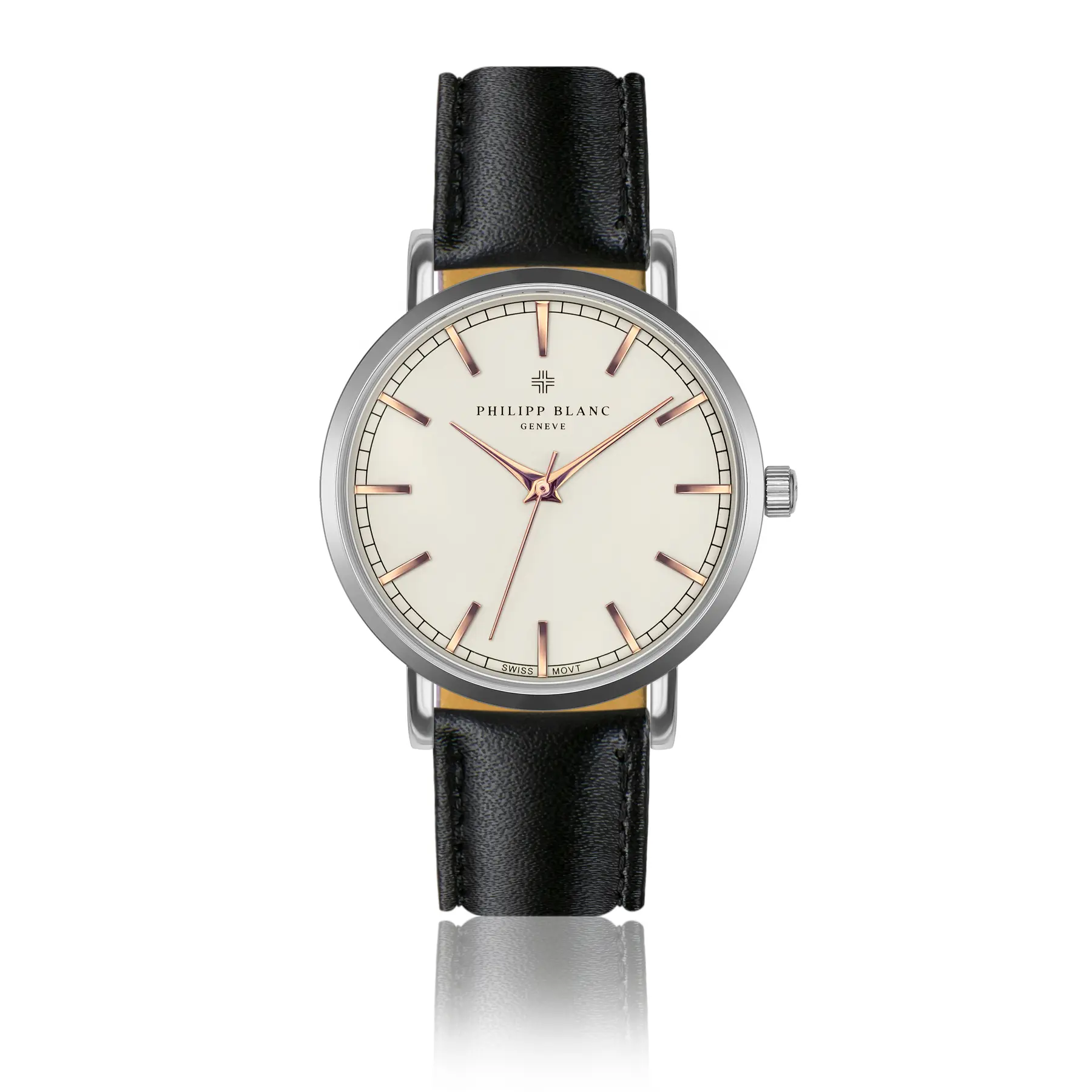 Montre cuir Philipp Blanc Basel