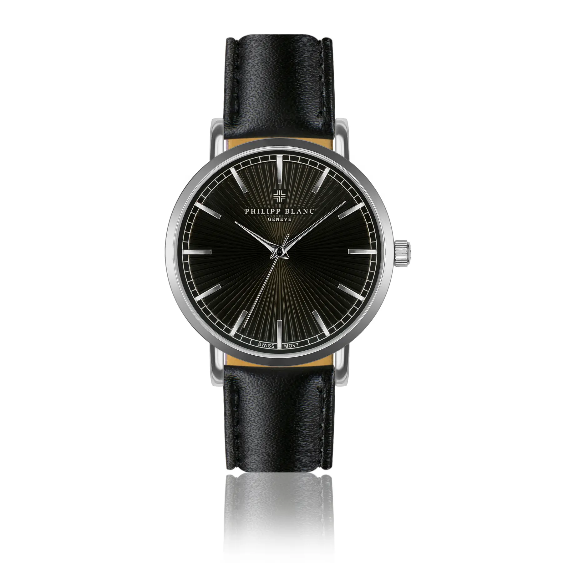 Lederuhr Philipp Blanc Vernier