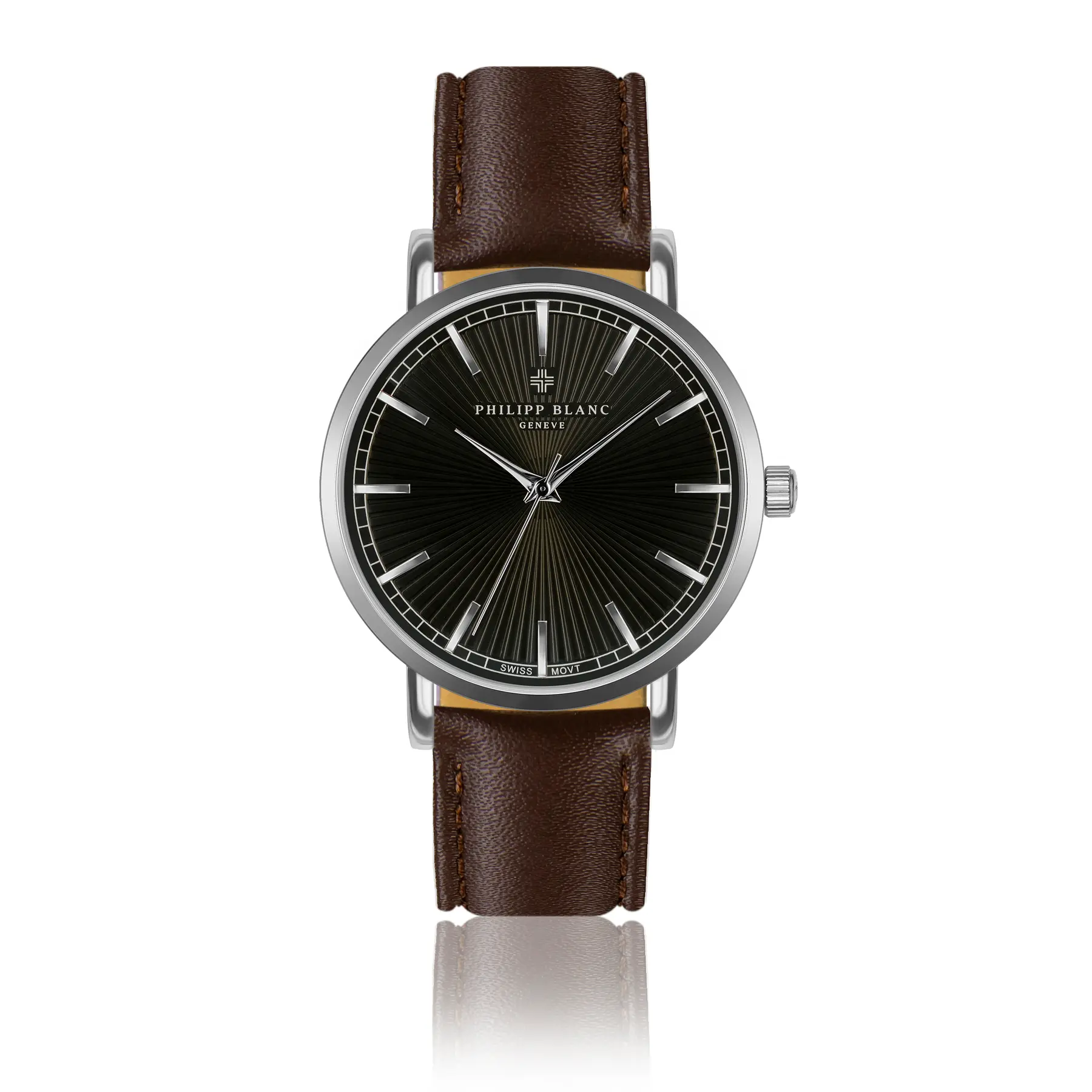 Leather watch Philipp Blanc Vernier