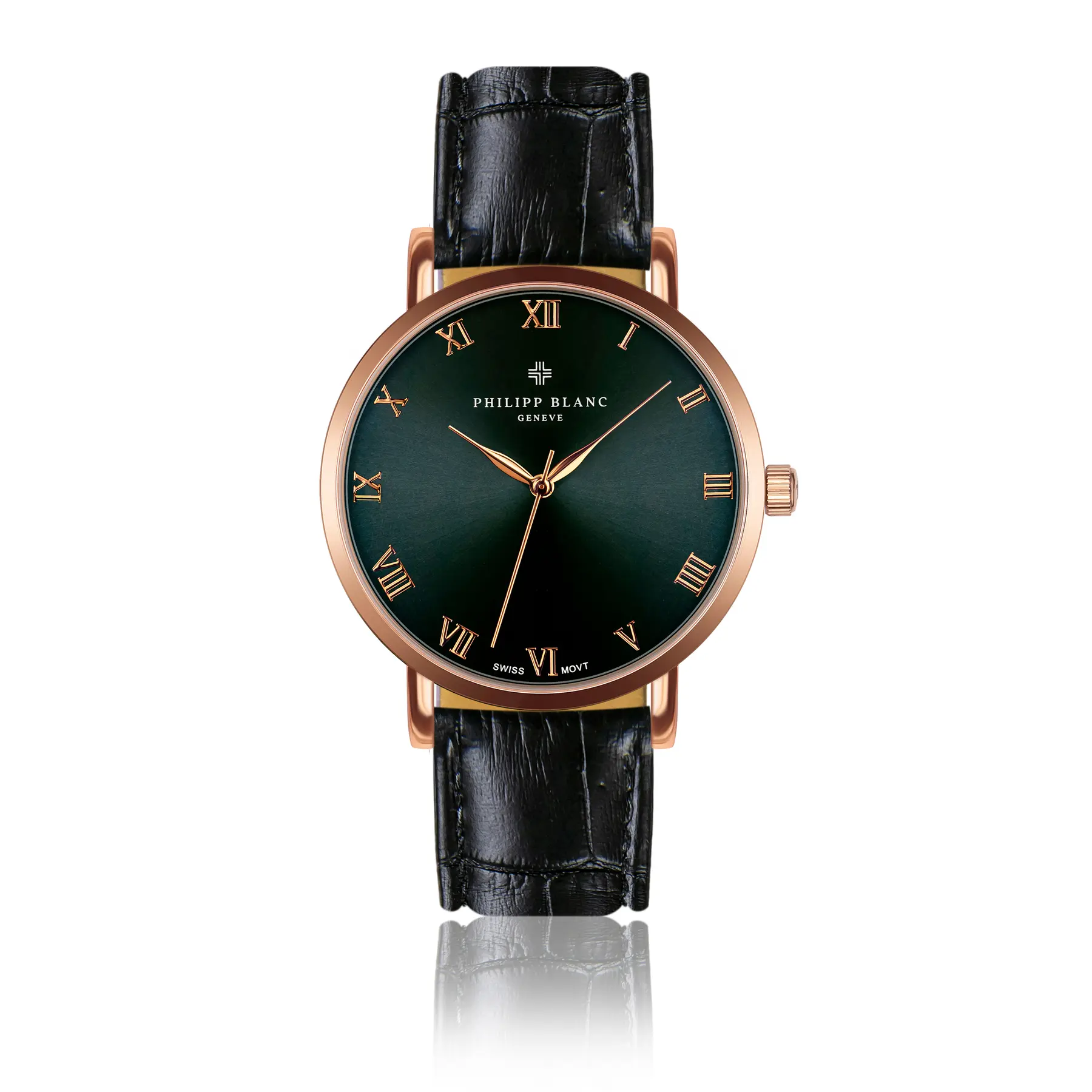 Armbanduhr Krokodil-Leder Philipp Blanc Bern