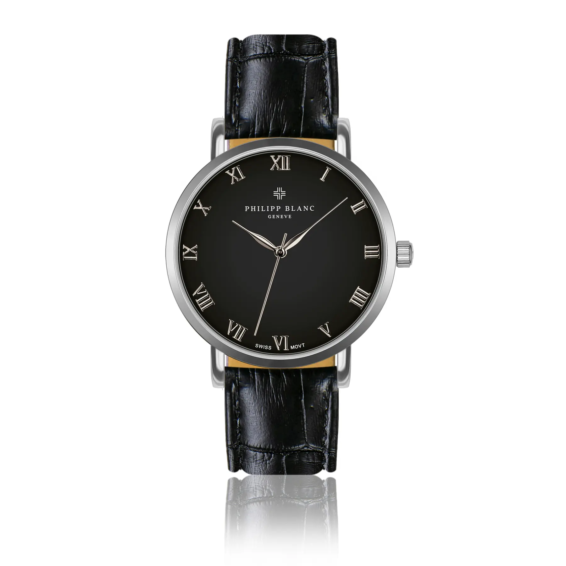 Armbanduhr Krokodil-Leder Philipp Blanc Bern