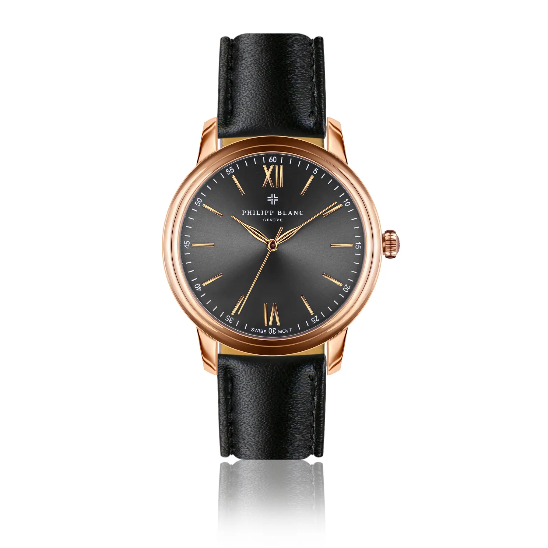 Lederuhr Philipp Blanc Geneva