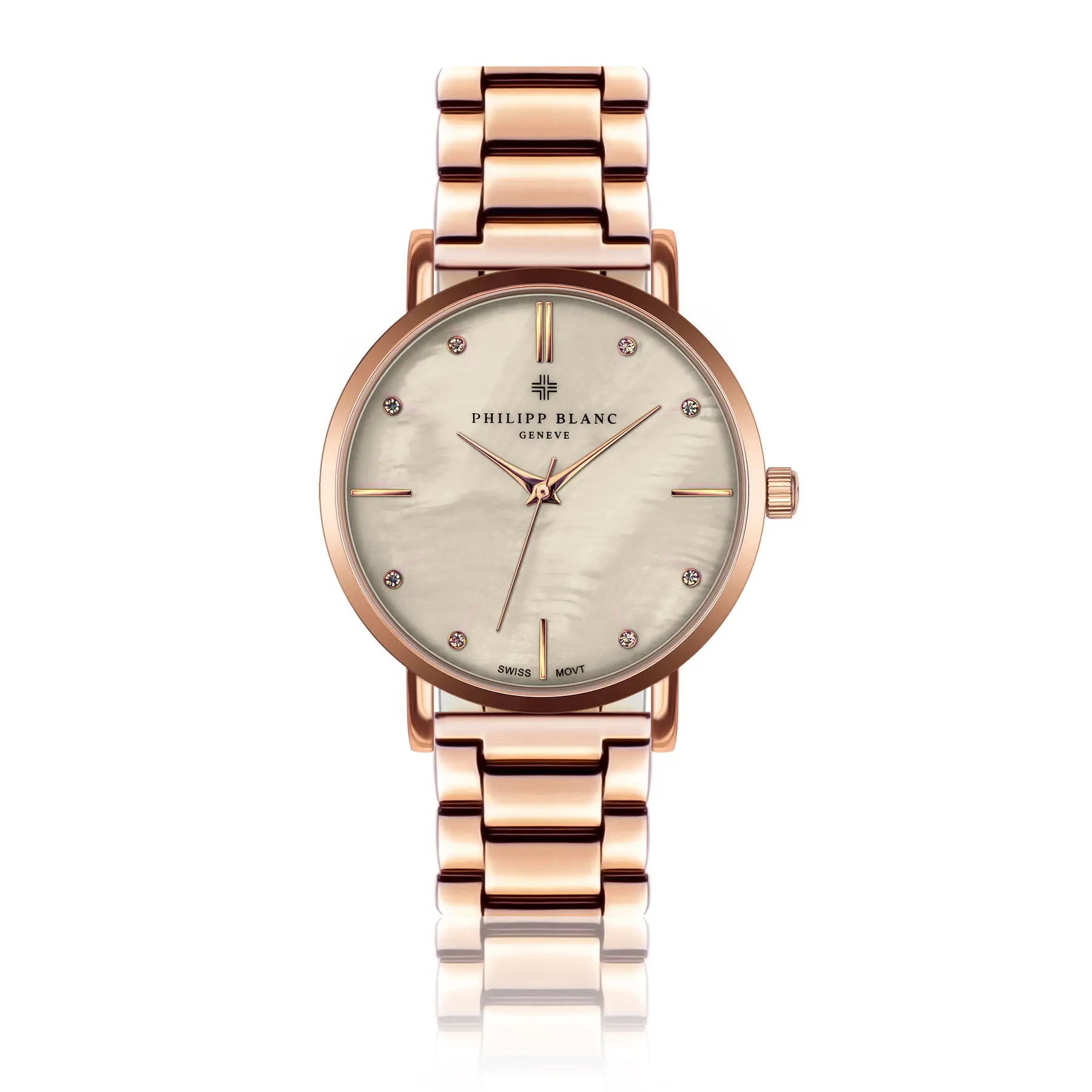 Orologio d'argento Philipp Blanc Lausanne