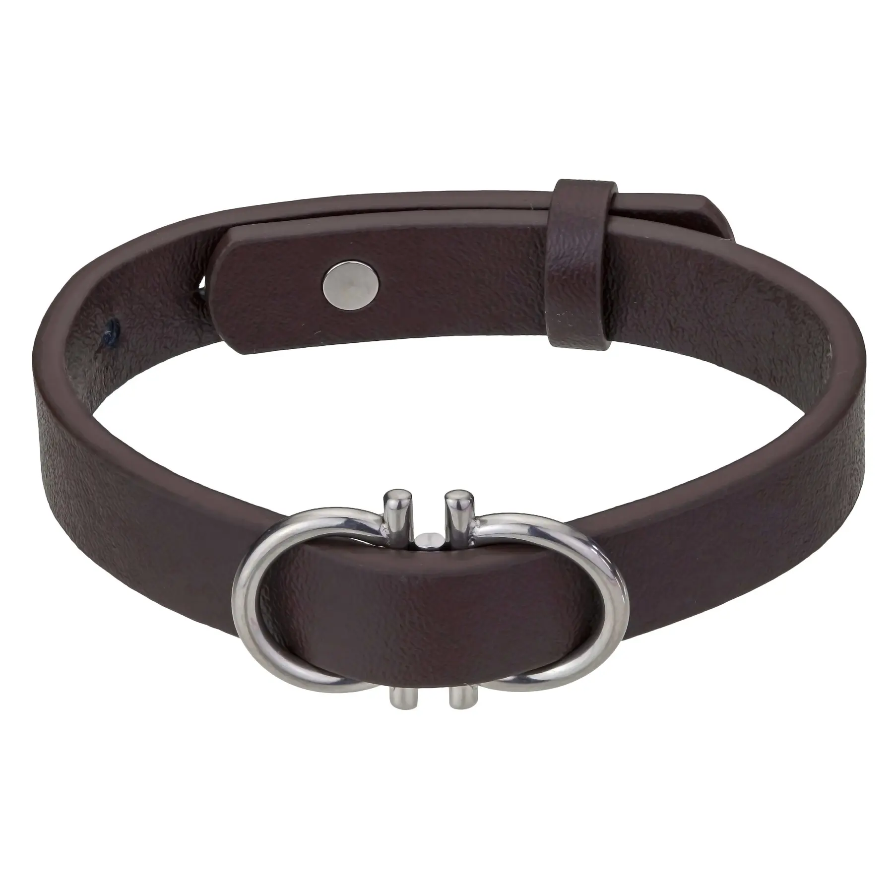 Bracciale in vera pelle e acciaio inossidabile Philipp Blanc Christian