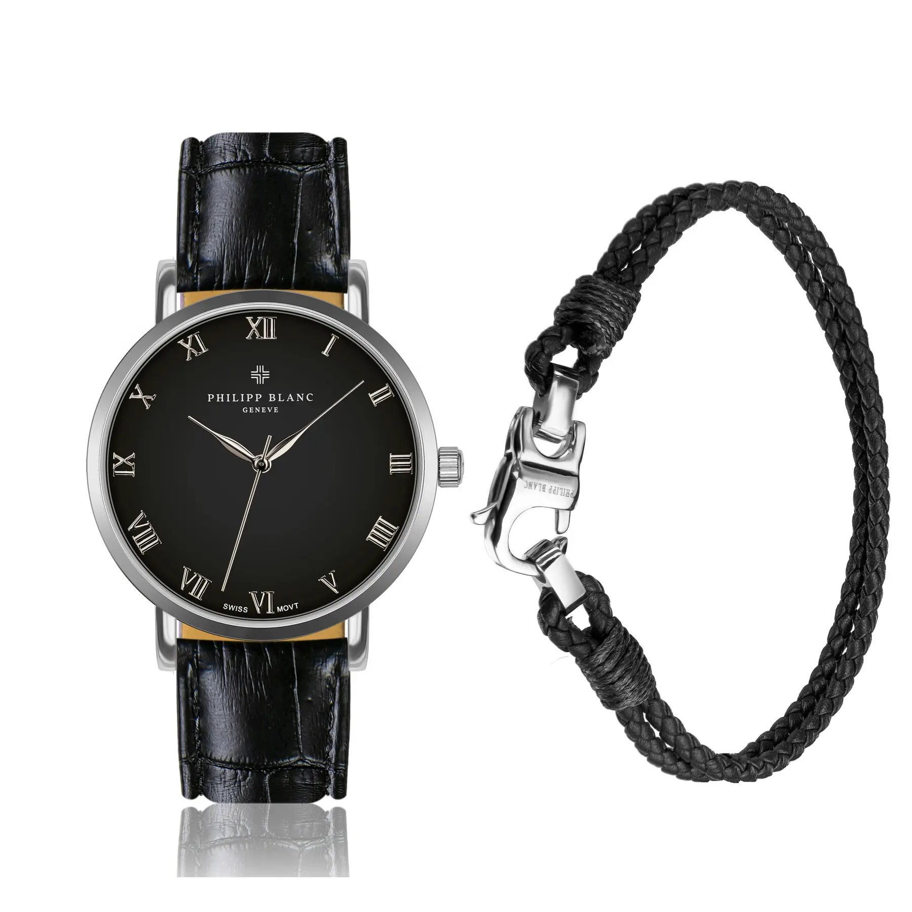 Uhr und Armband aus Krokodilleder Philipp Blanc Bern