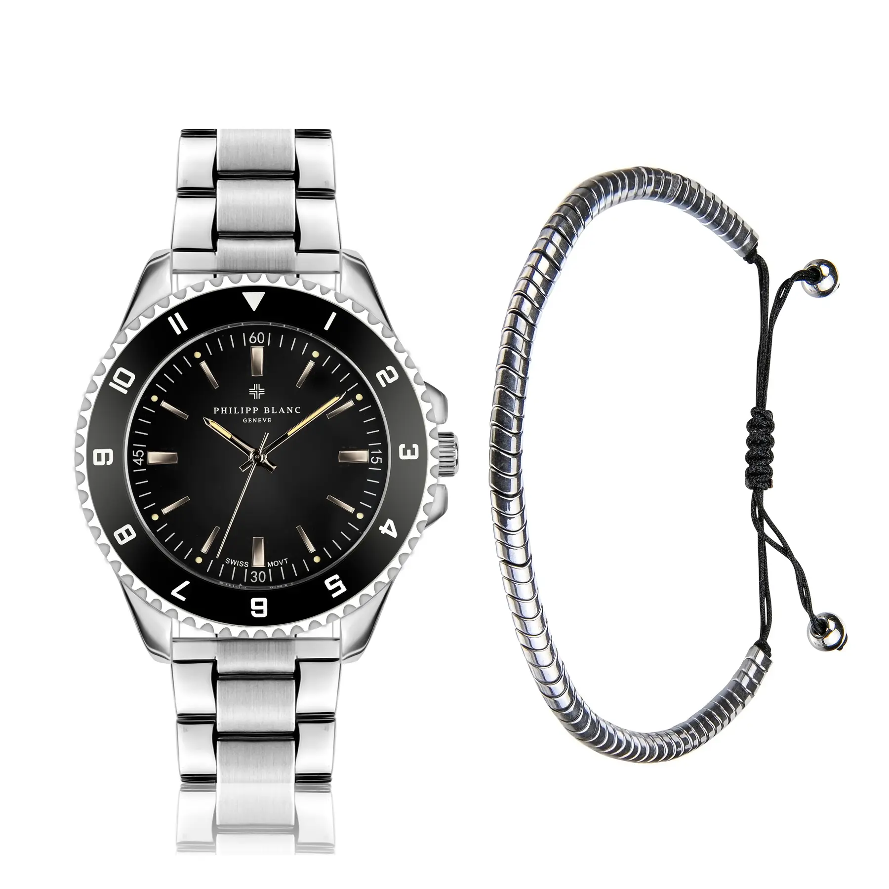 Montre et bracelet Philipp Blanc Avenches