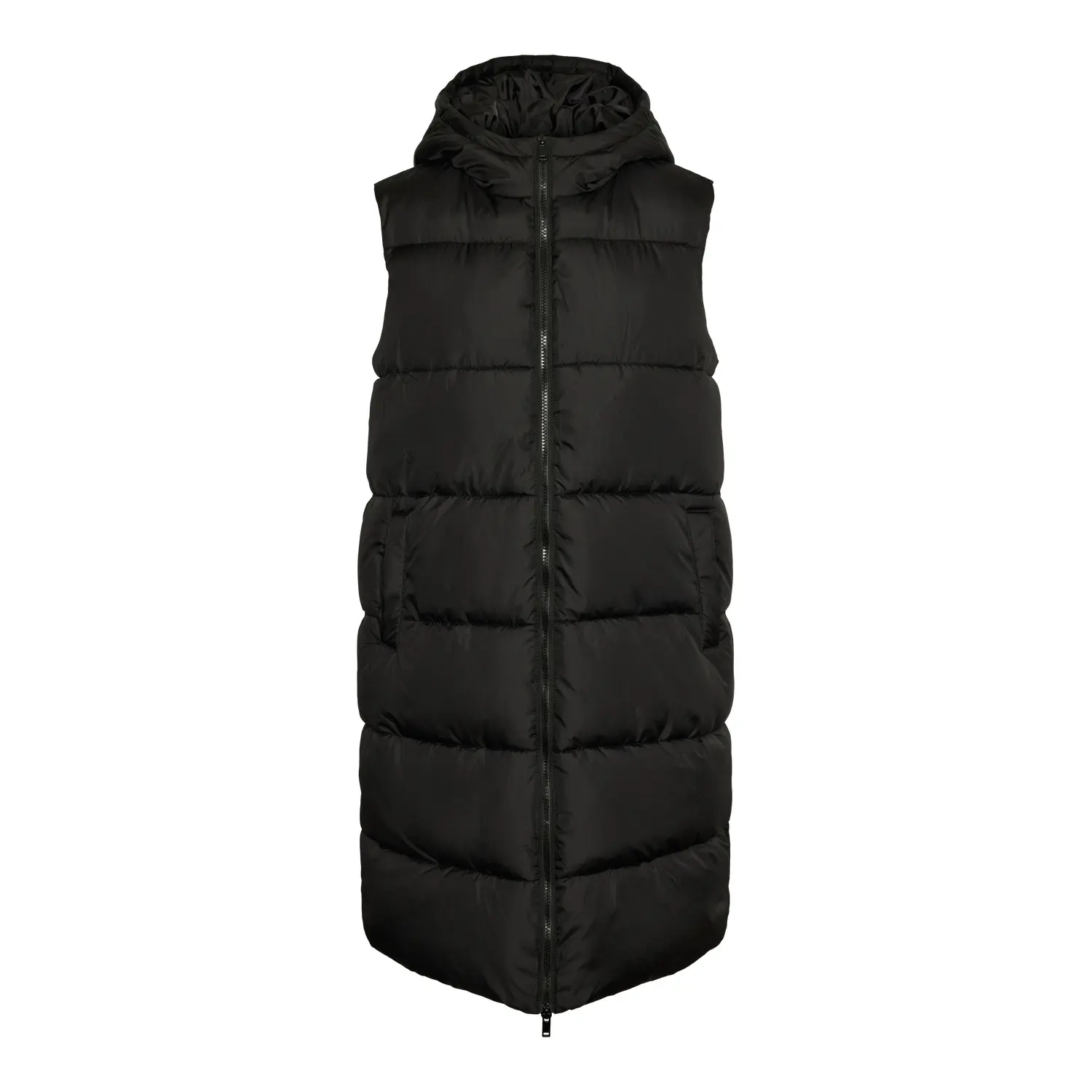 Donsjack zonder capuchon voor dames, lang en zonder mouwen Pieces Bee