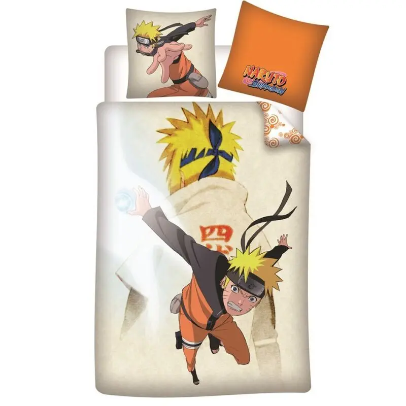 Bettbezug und Kissenbezug aus Baumwolle Pierrot Naruto Shippuden