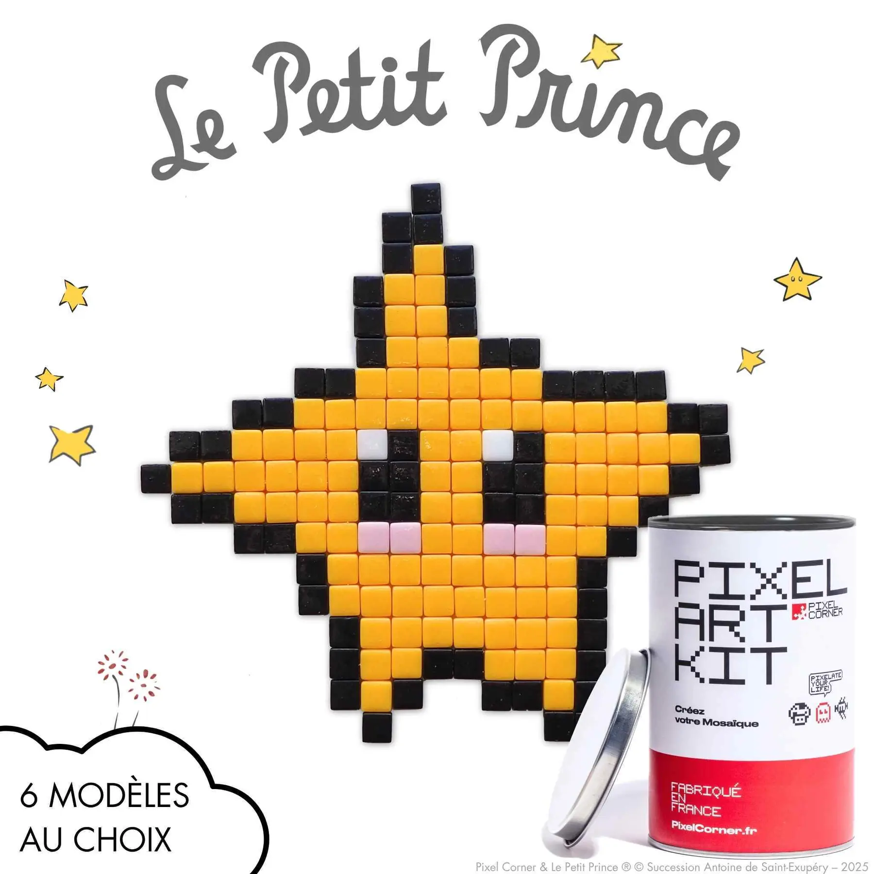Jeux de construction kit de mosaïque L'Étoile Guide Pixel Corner Le petit Prince