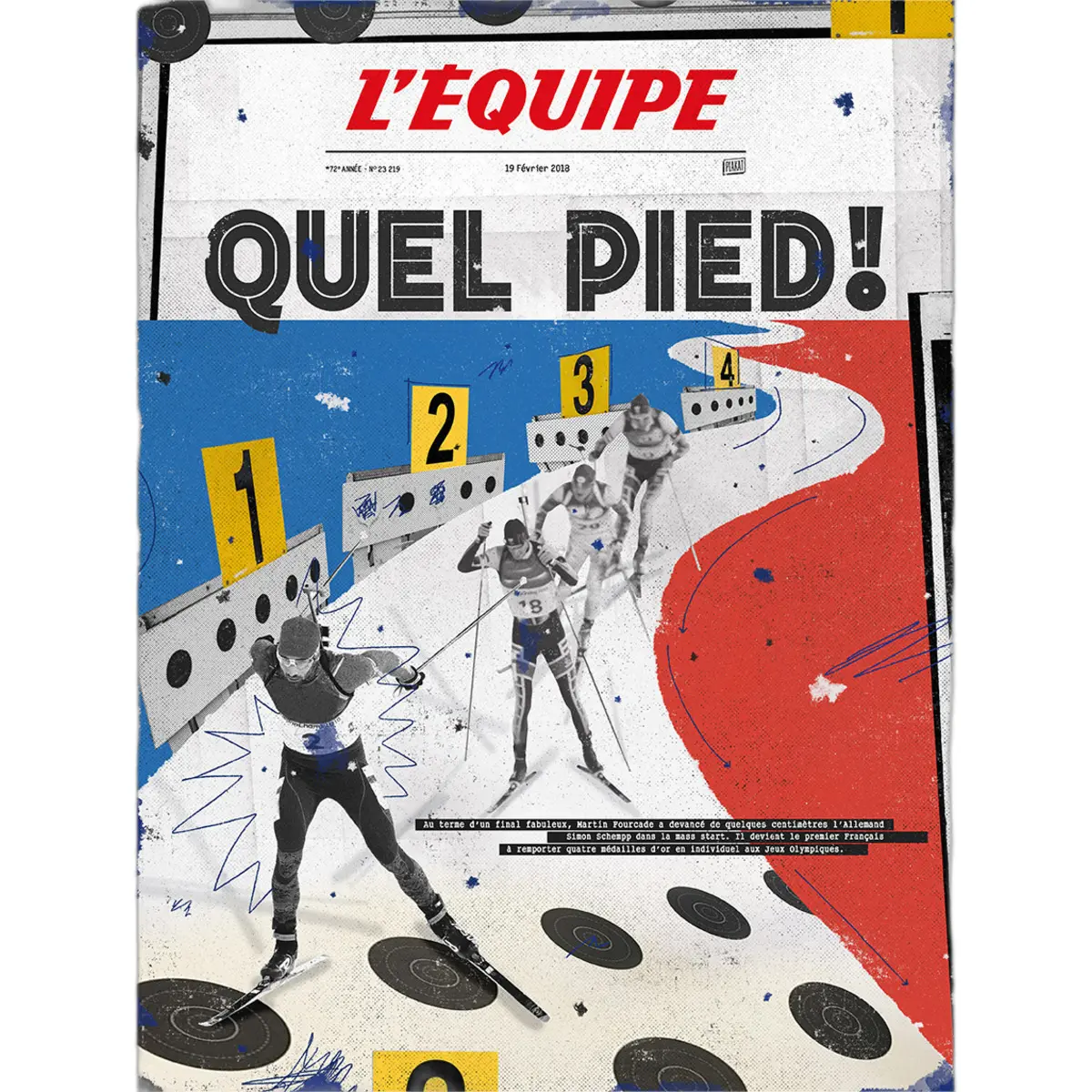 Portafoto per foto Plakat L'Equipe - Fourcade