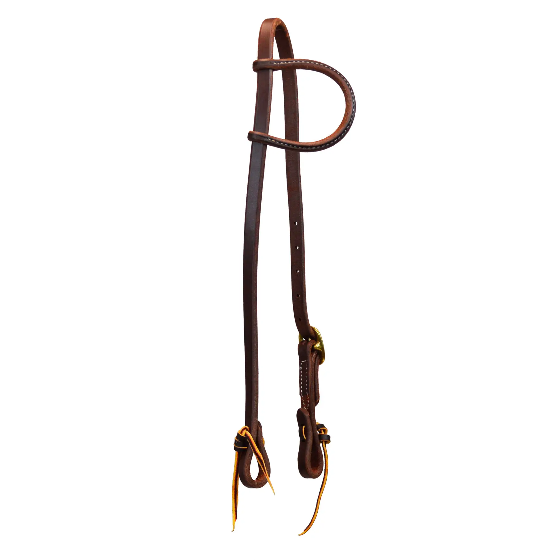 Têtière équitation à oreille coulissante à boucle simple Platinum Pro