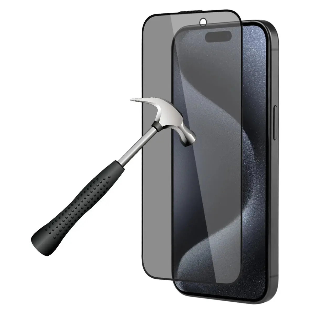 Pellicola di protezione in vetro temperato - antipolvere, senza bolle e ad alta resistenza Platyne Iphone 15 Pro Max