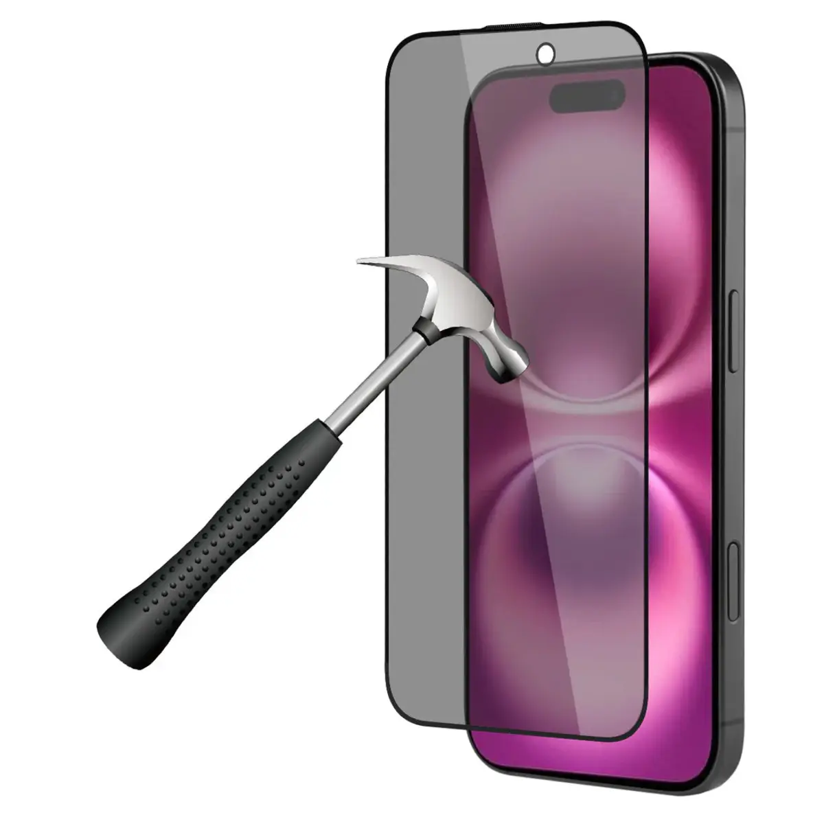 Pellicola di protezione in vetro temperato - antipolvere, senza bolle e ad alta resistenza Platyne Iphone 16Plus