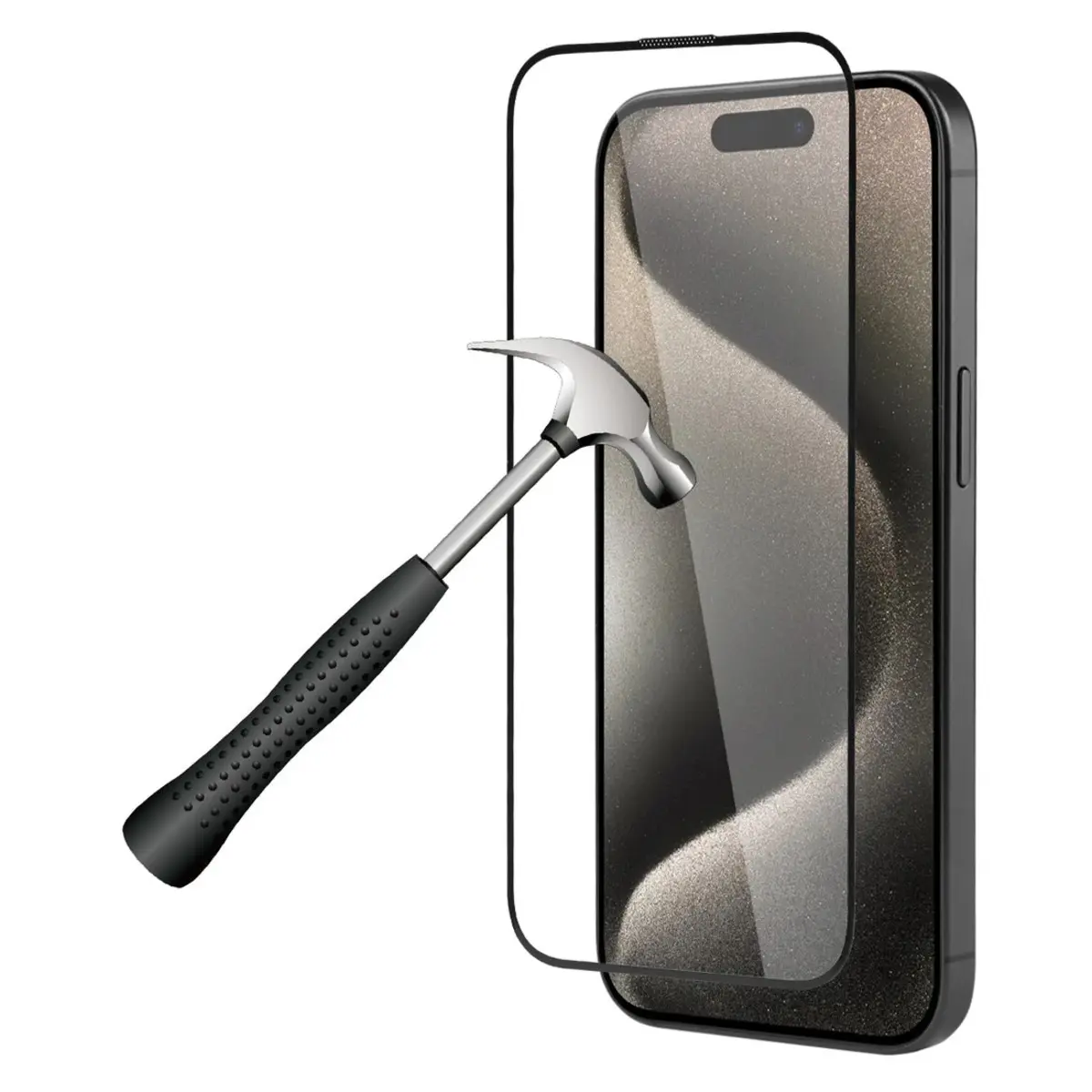 Pellicola di protezione in vetro temperato - antipolvere, senza bolle e ad alta resistenza Platyne Iphone 15 Pro