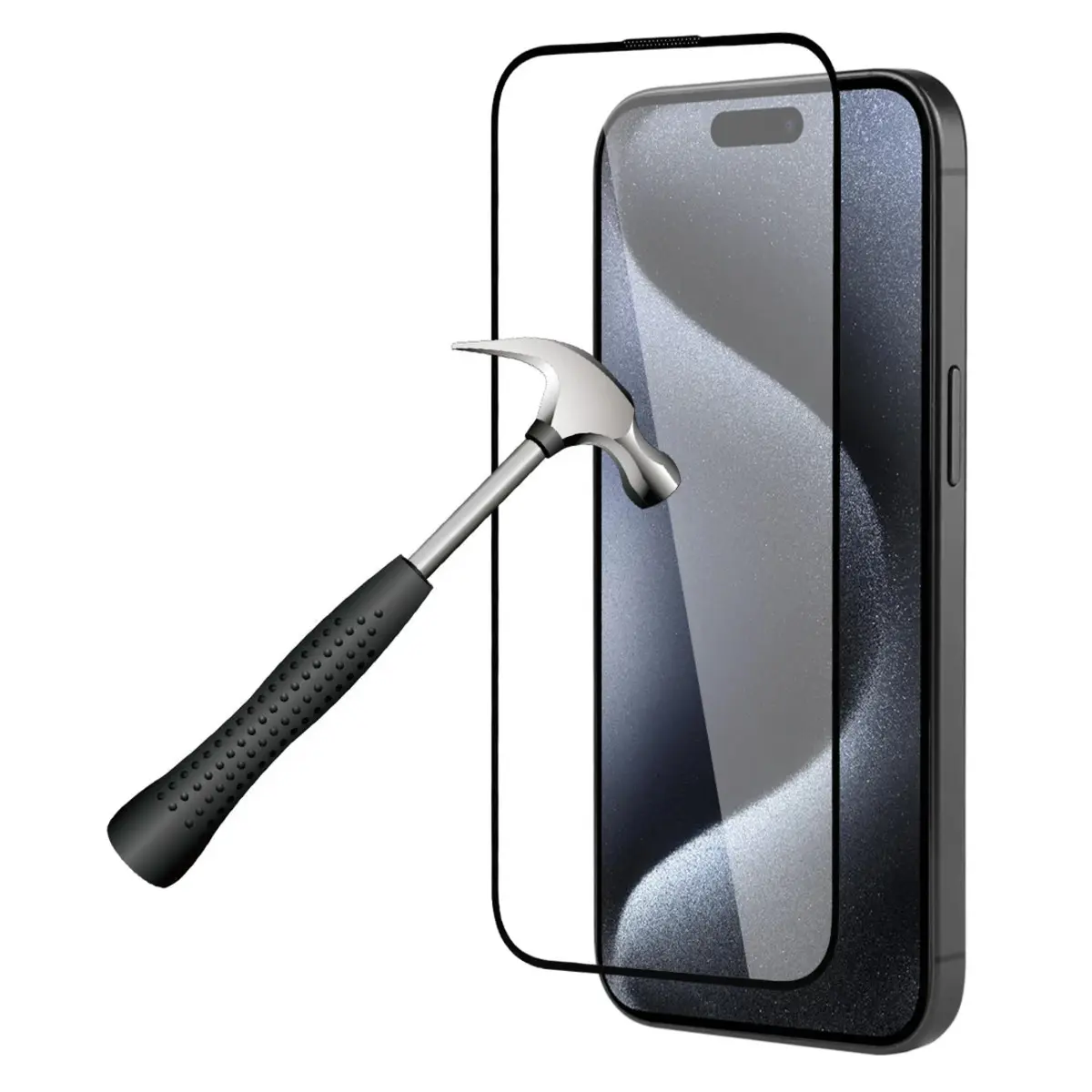 Pellicola di protezione in vetro temperato - antipolvere, senza bolle e ad alta resistenza Platyne Iphone 15 Pro Max