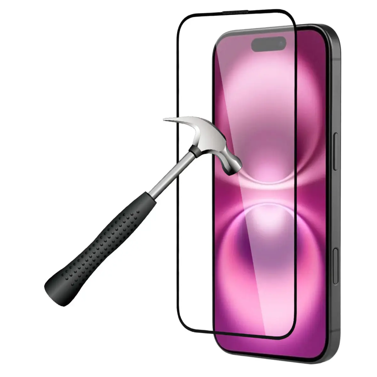 Pellicola di protezione in vetro temperato - antipolvere, senza bolle e ad alta resistenza Platyne Iphone 16Plus