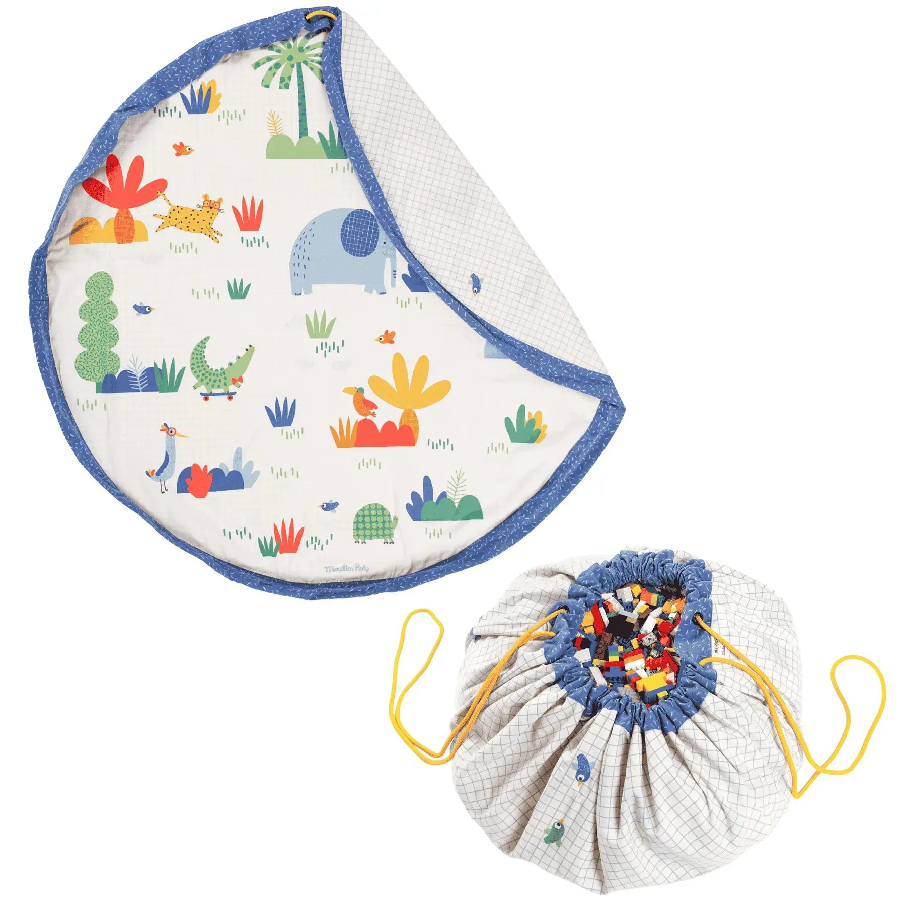 Spielteppich und Aufbewahrungstasche Play&Go Moulin Roty Toupitis