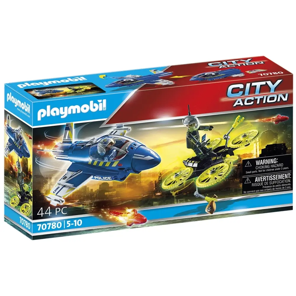 Spielzeug city action Polizeiflugzeug Playmobil City Persec.Dron