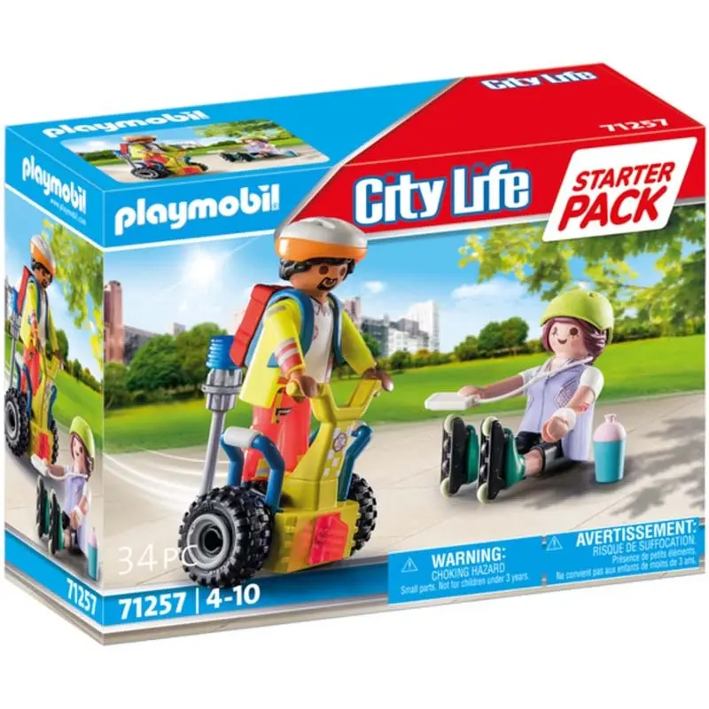 Simulationsspiele starter pack secourist + gyro Playmobil