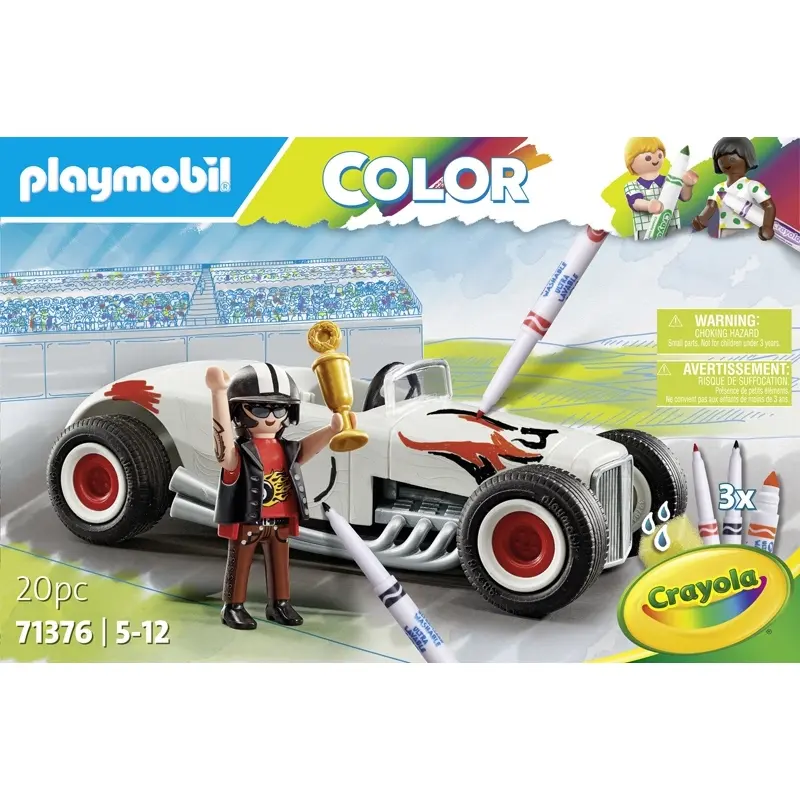 Farbige Rennwagen-Simulationsspiele Playmobil