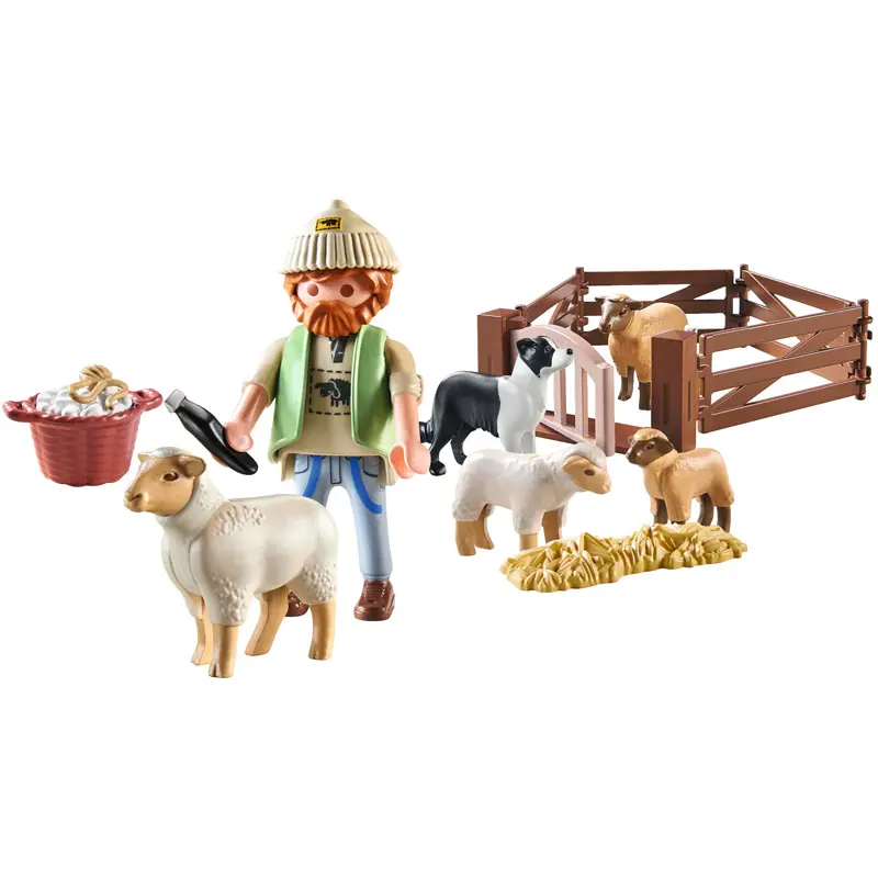 Playmobil Multicolore Jeux De Simulation Berger Avec Mouton