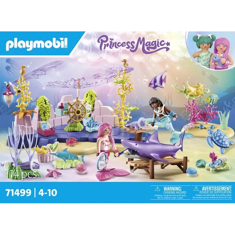 Figurine centre soin sirenes/animaux Playmobil