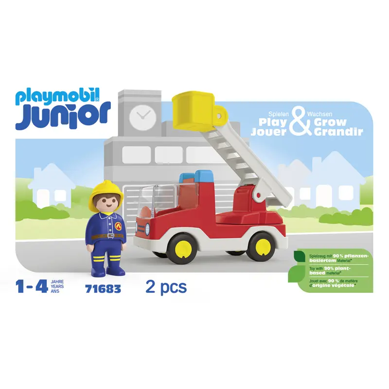 Feuerwehr-Simulationsspiel und Leiter Playmobil