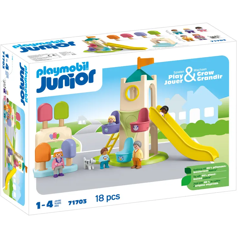 PLAYMOBIL - Junior 71703 Aire de Jeux avec Toboggan Géant - Figurine - Image 4