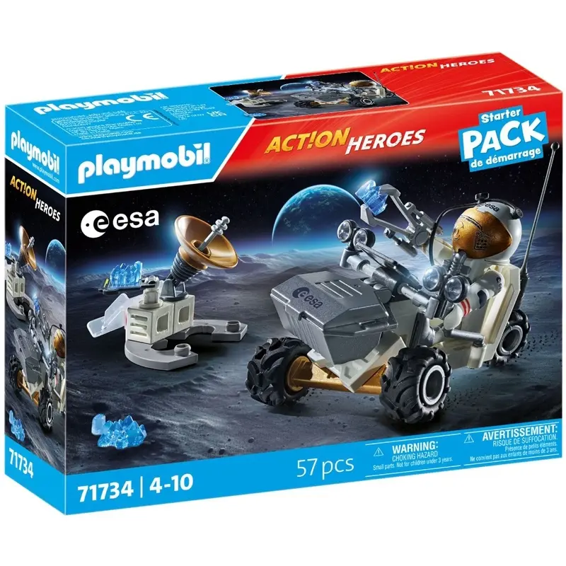 Astronauten-Simulationsspiele und Gesteinsanalyse Playmobil