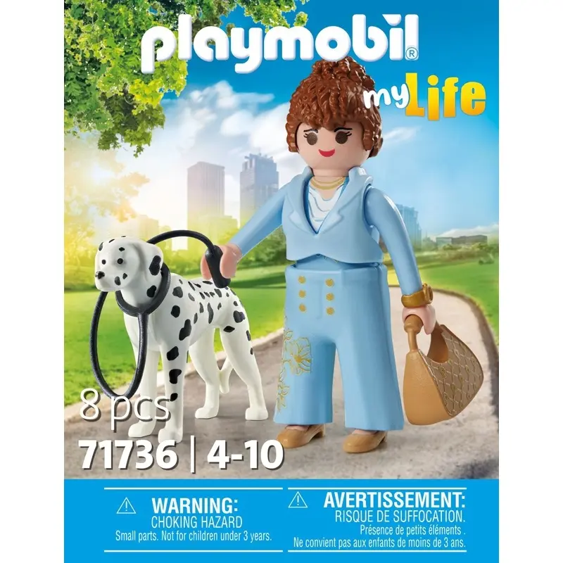 Geschäftsfrau und Dalmatiner Simulationsspiel Playmobil
