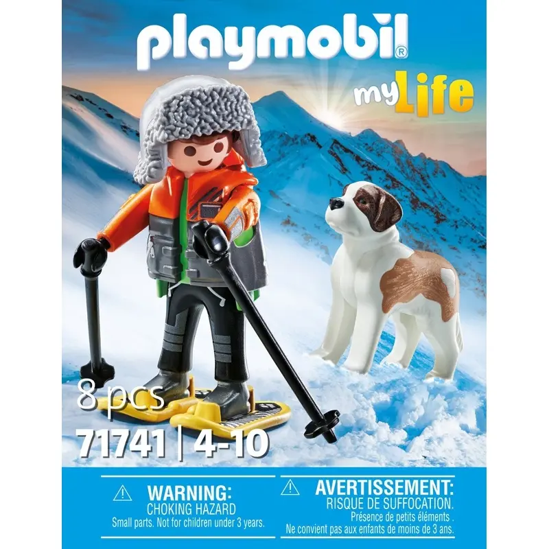 Simulationspiele für Jungen mit Schläger und Bernhardiner Playmobil