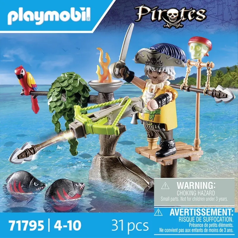 Piraten-, Armbrust- und Fischsimulationsspiele Playmobil