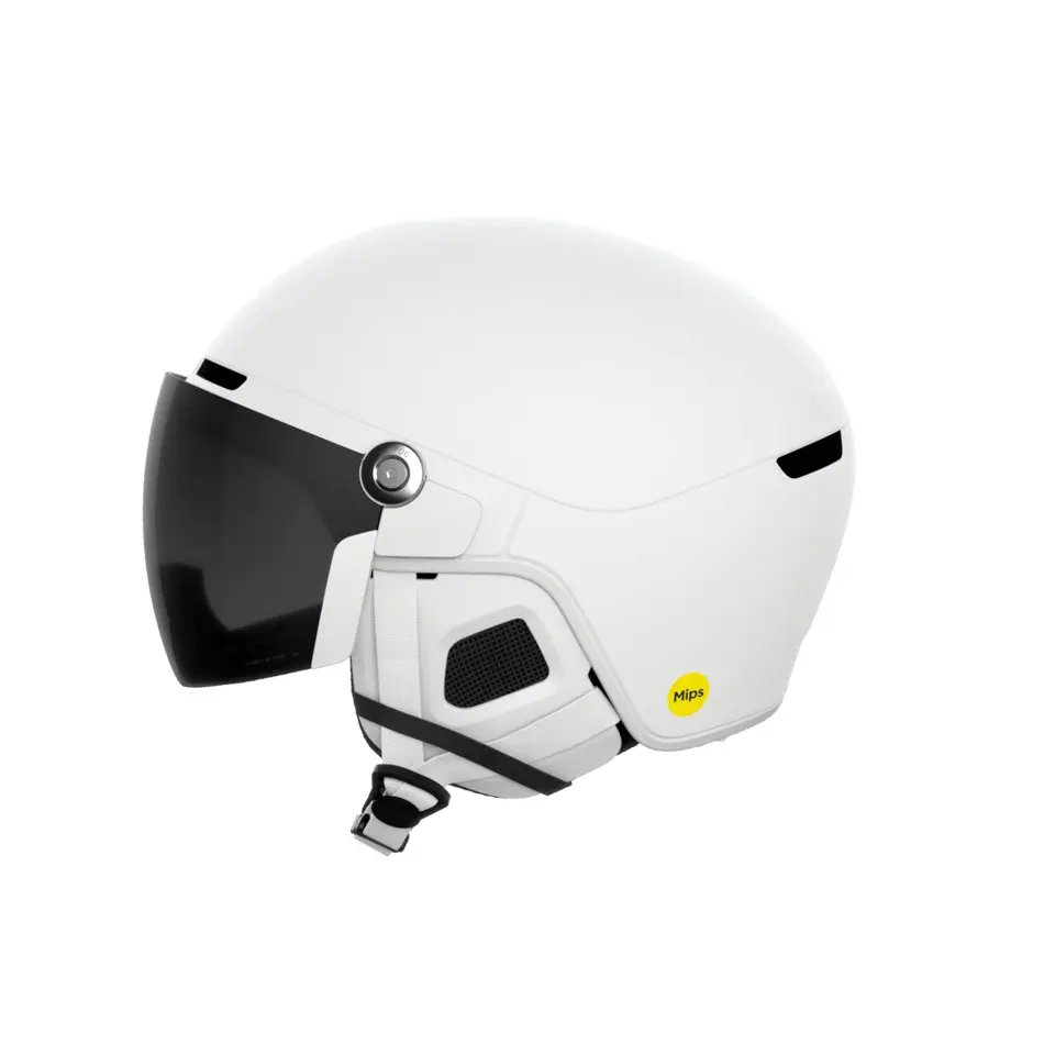 POC Obex Visor, Skihelm mit Visier, hydrogen white