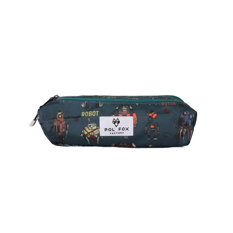 Trousse double enfant Pol Fox Robot Trousse double enfant Pol Fox Robot