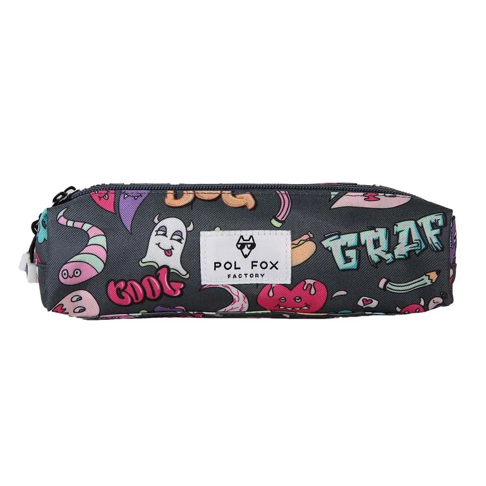 Trousse double enfant Pol Fox Street art Trousse double enfant Pol Fox Street art