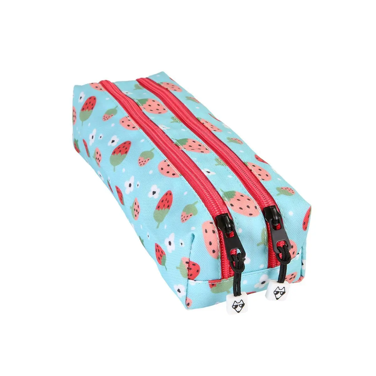 Trousse double enfant Pol Fox Strawberry Trousse double enfant Pol Fox Strawberry