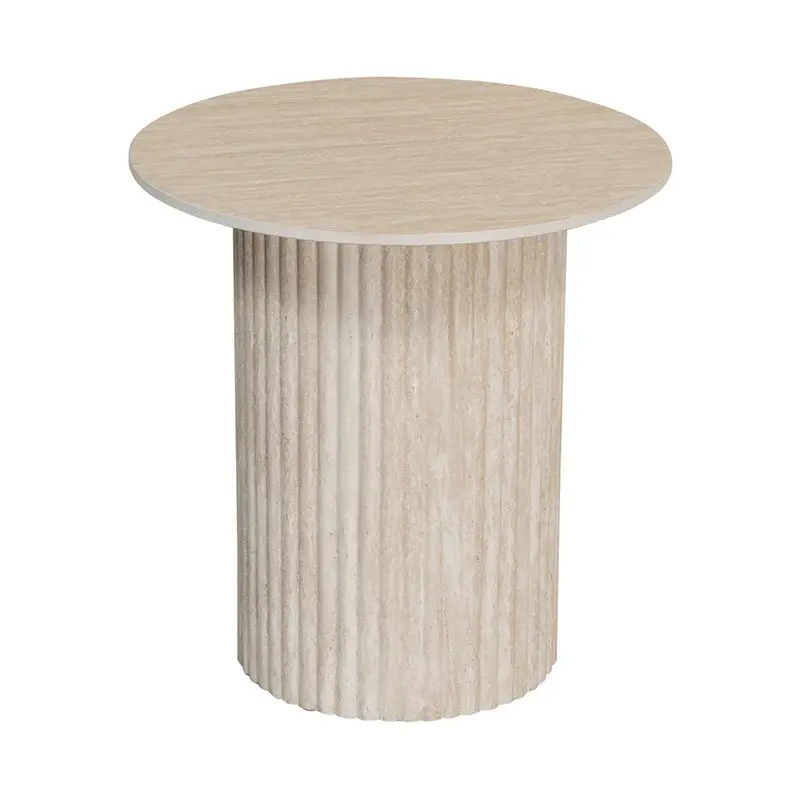 Handgefertischer Couchtisch aus Keramik Pole To Pole Travertine