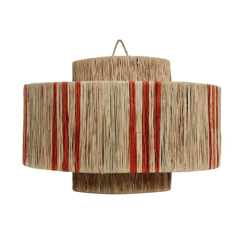 Abat-jour en raffia Pole To Pole Stripe