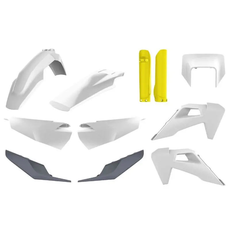 10er-Set Kunststoff-Karosserie-Karosserie Polisport Enduro Husqvarna 250, 450 Te, 250, 350 Fe 2020>