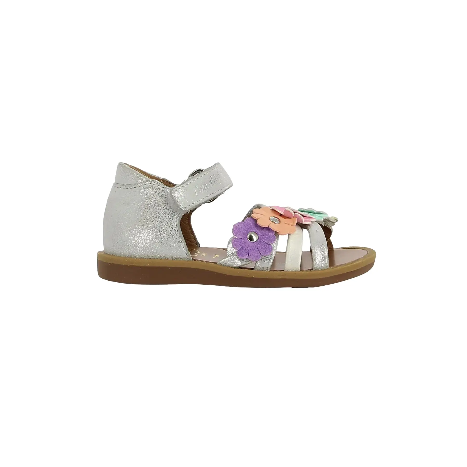 Sandali da bambina Pom d'Api Poppy Multi Flo