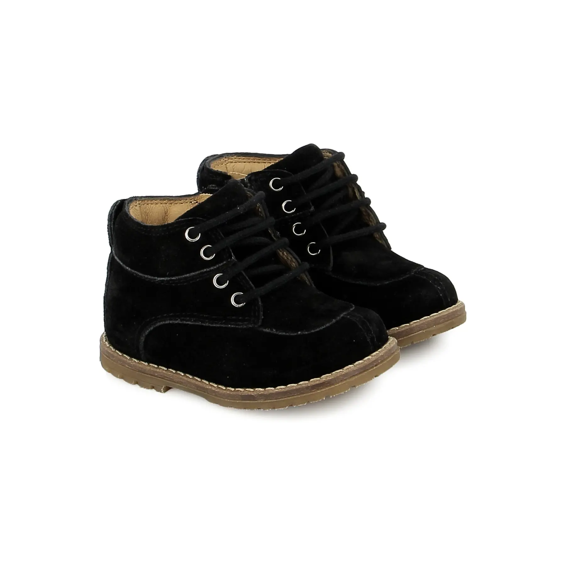Derbie en velour enfant Pom d'Api Bob Hunter