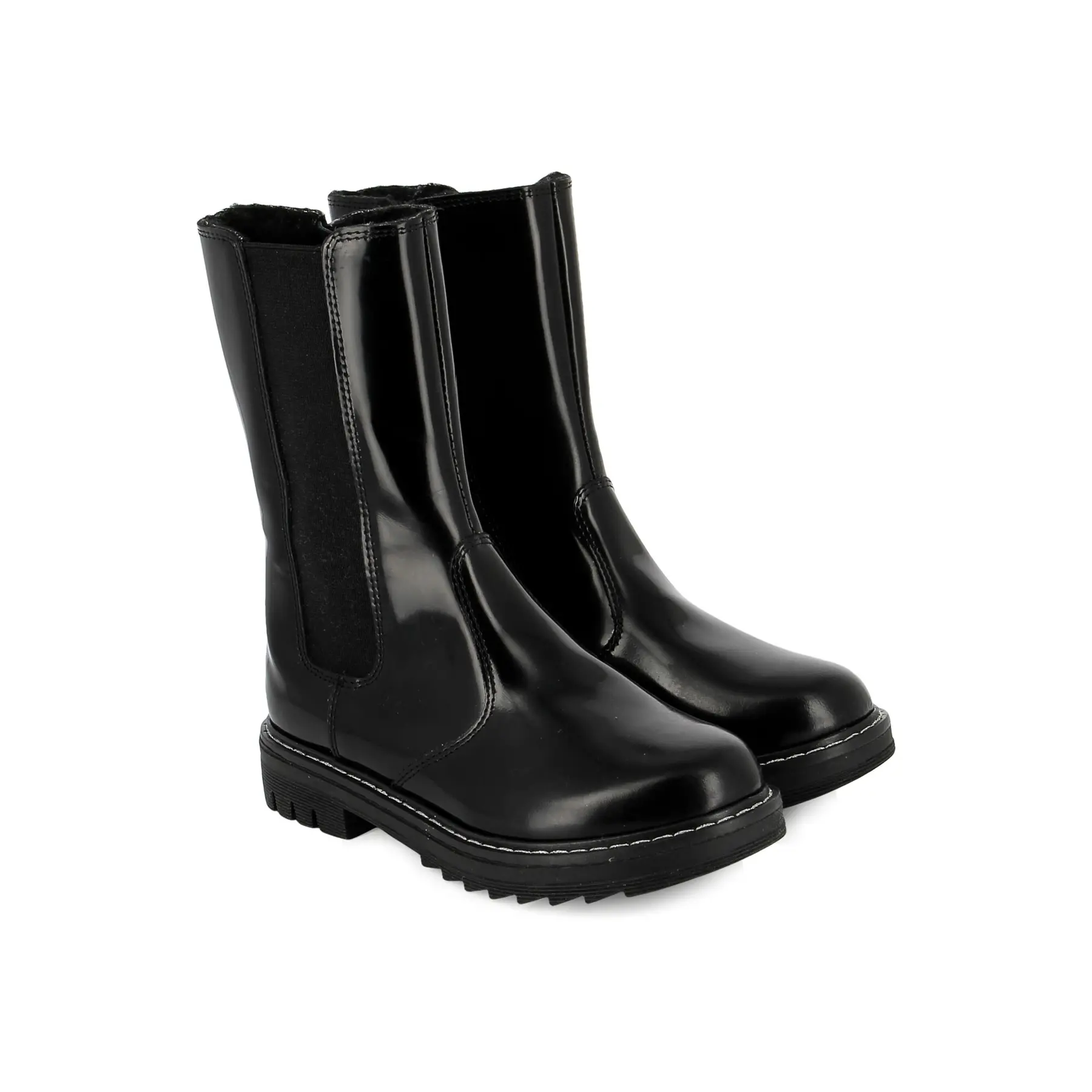 Bottes mi-montantes fourrées bébé Pom d'Api Sid