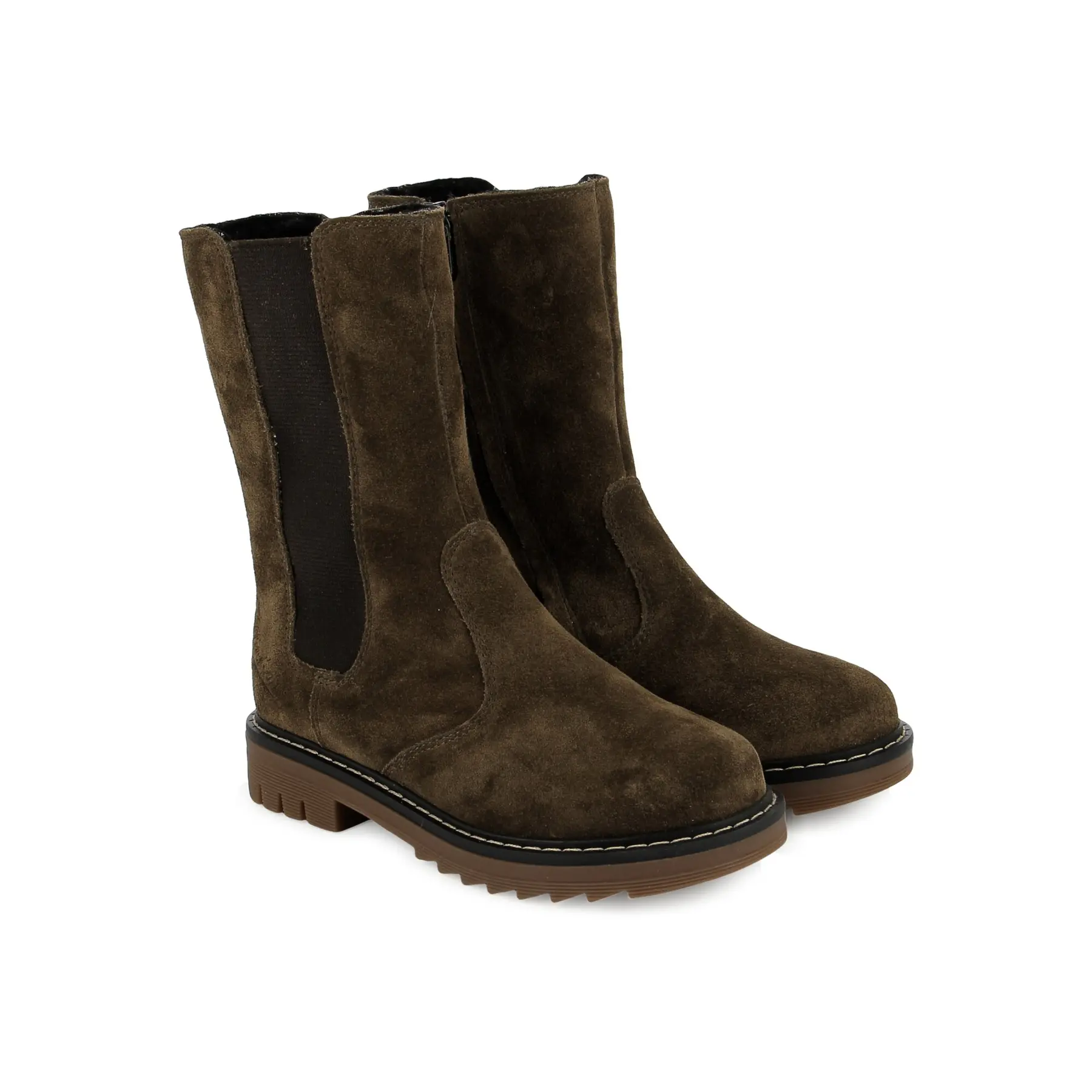 Bottes mi-montantes fourrées bébé Pom d'Api Sid