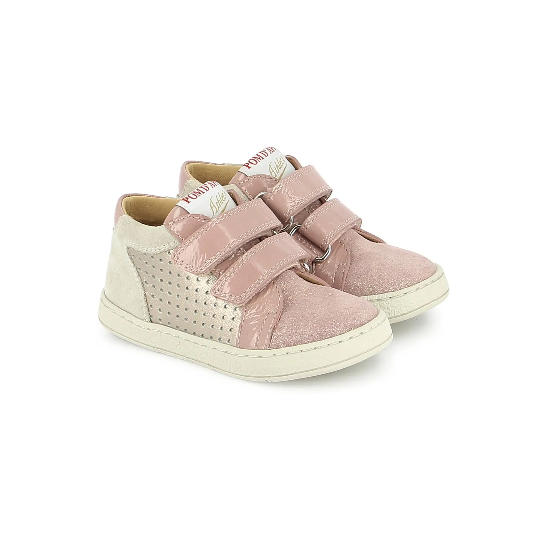 Baskets à enfiler perforées bébé Pom d'Api Mousse