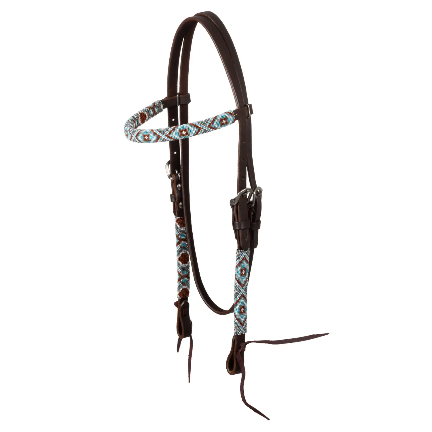 Western Riding Bridle with Bead Pool's