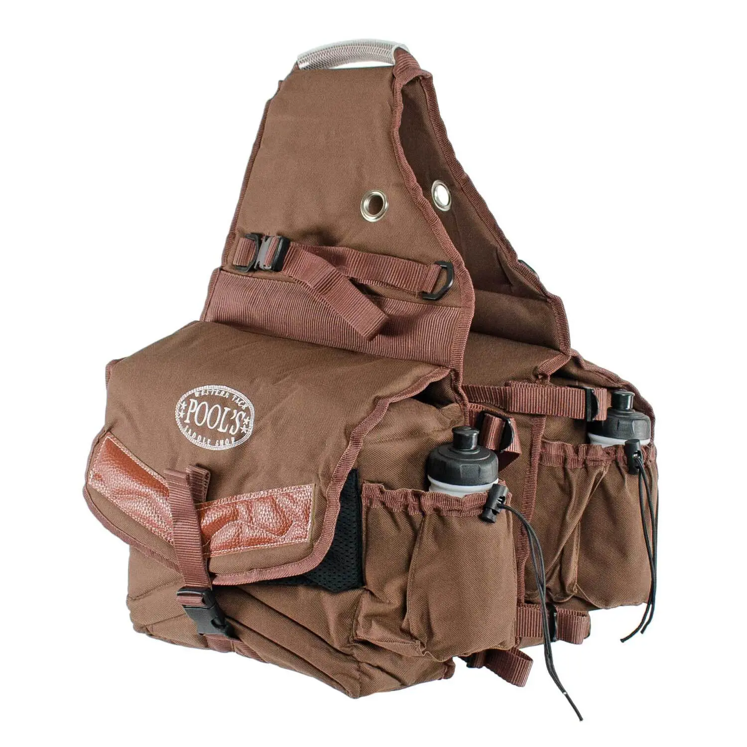 Sac à selle pour cheval arrière avec 2 poches Pool's
